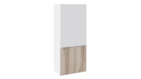 Шкаф для одежды с 2 дверями «Синди» (Белый глянец/Дуб Делано)
