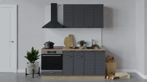 Кухонный гарнитур «Беатрис» длиной 180 см со шкафом НБ